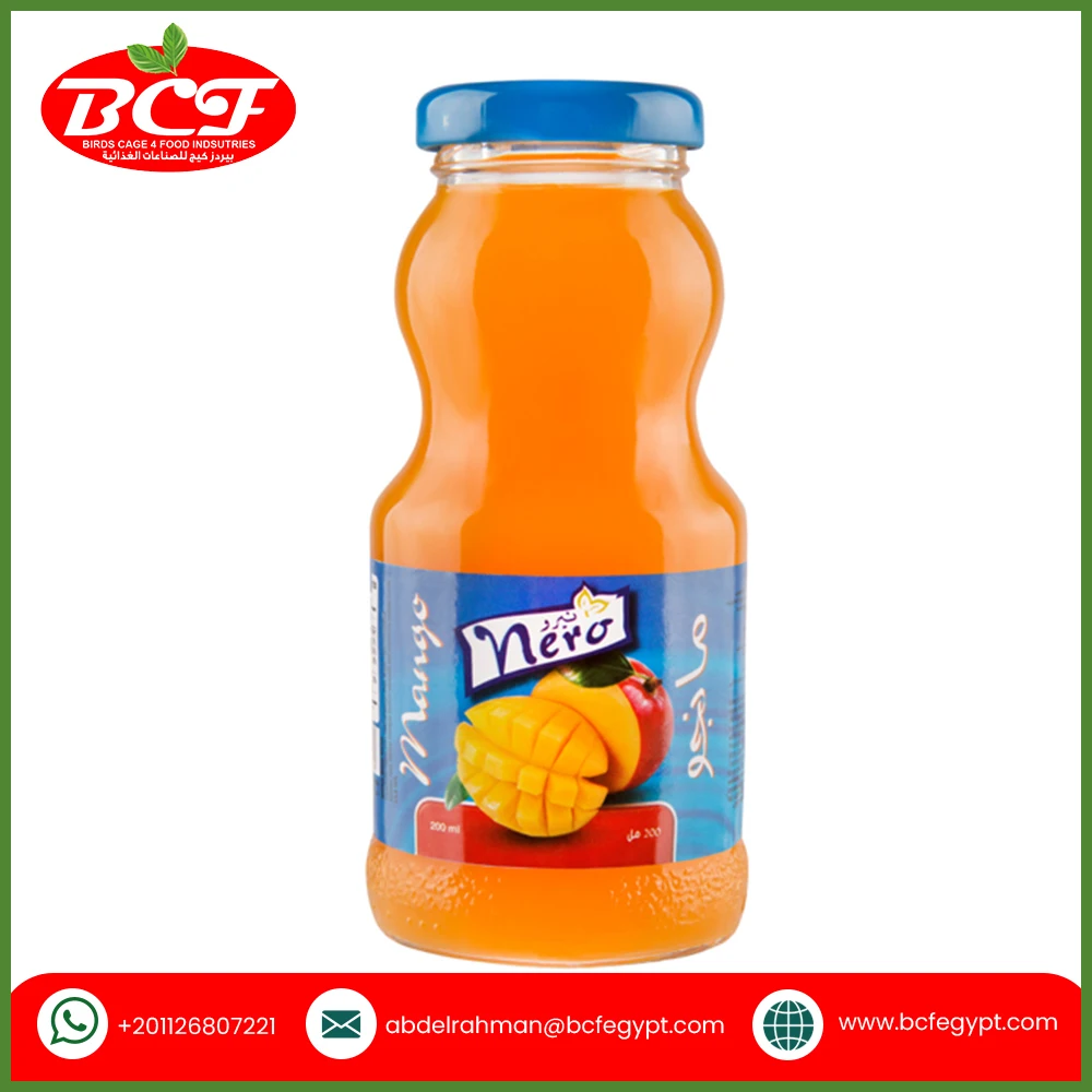 2022 Factory Sale Fruit and Vegetable Juice Pure Mango Juice Nectar (Nero) 200 ml