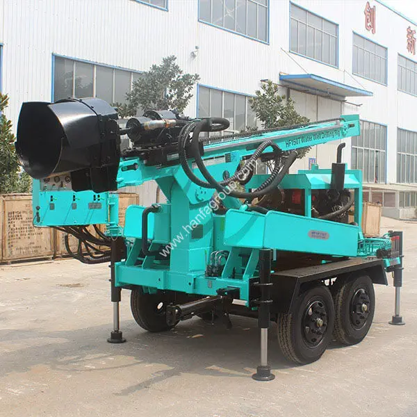 HFT510T грузовик полностью гидравлический портативный колесный буровой станок для бурения скважин подземных вод буровая установка шахты на продажу