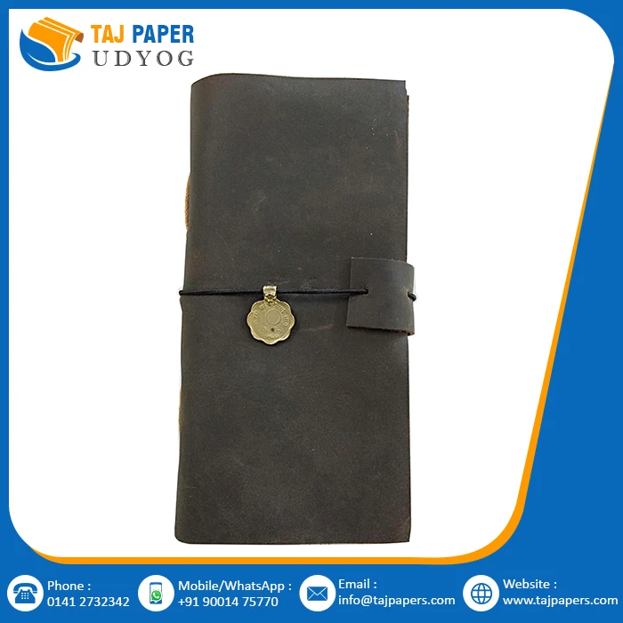 A5 Refillable Travel Diary Notebook Personalized Writing Journal Business Planner Custom Logo Print Genuine Leather Journal