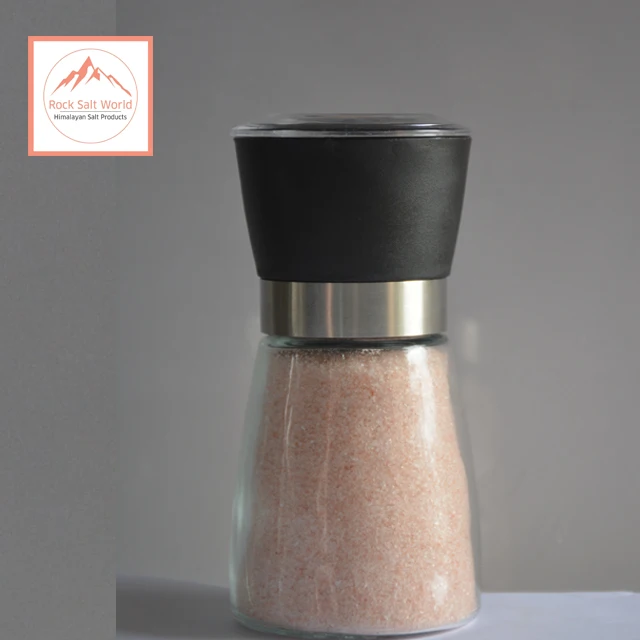 Гималайская светло-розовая натуральная съедобная горная соль с мельницами, лучшая для приготовления пищи и настольной соли в рафинированных зернах, грубый кусок