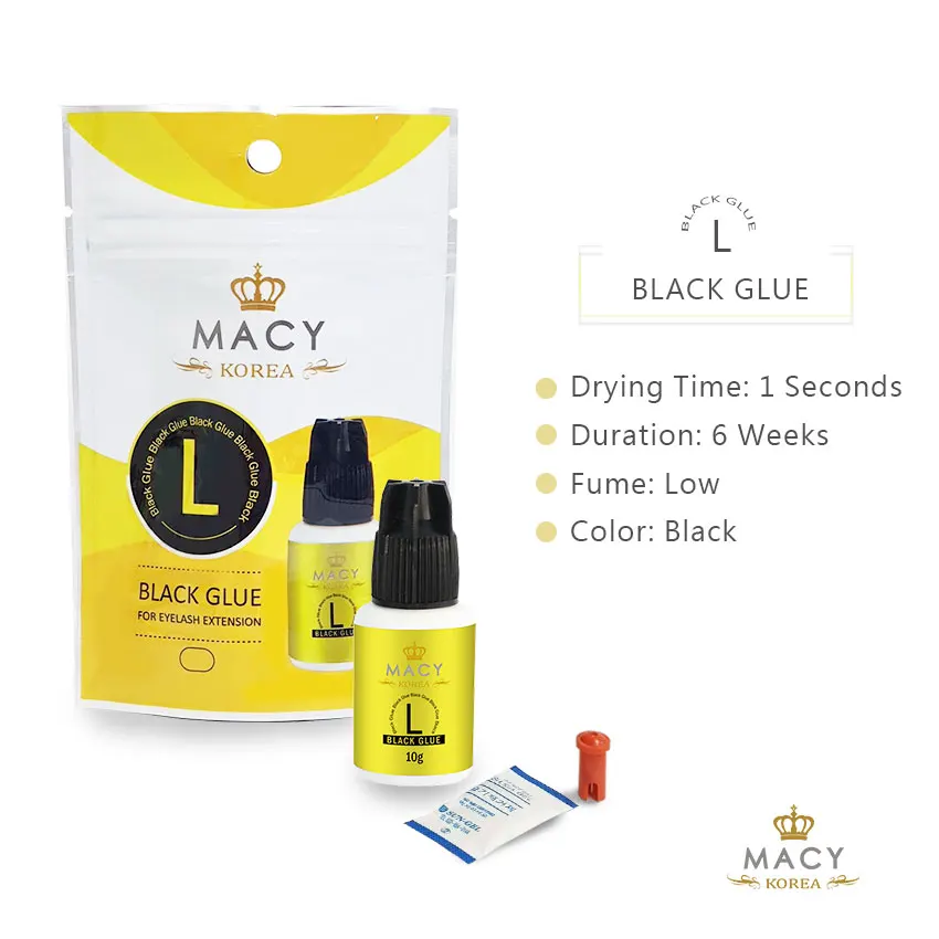 Черный клей для наращивания ресниц MACY
