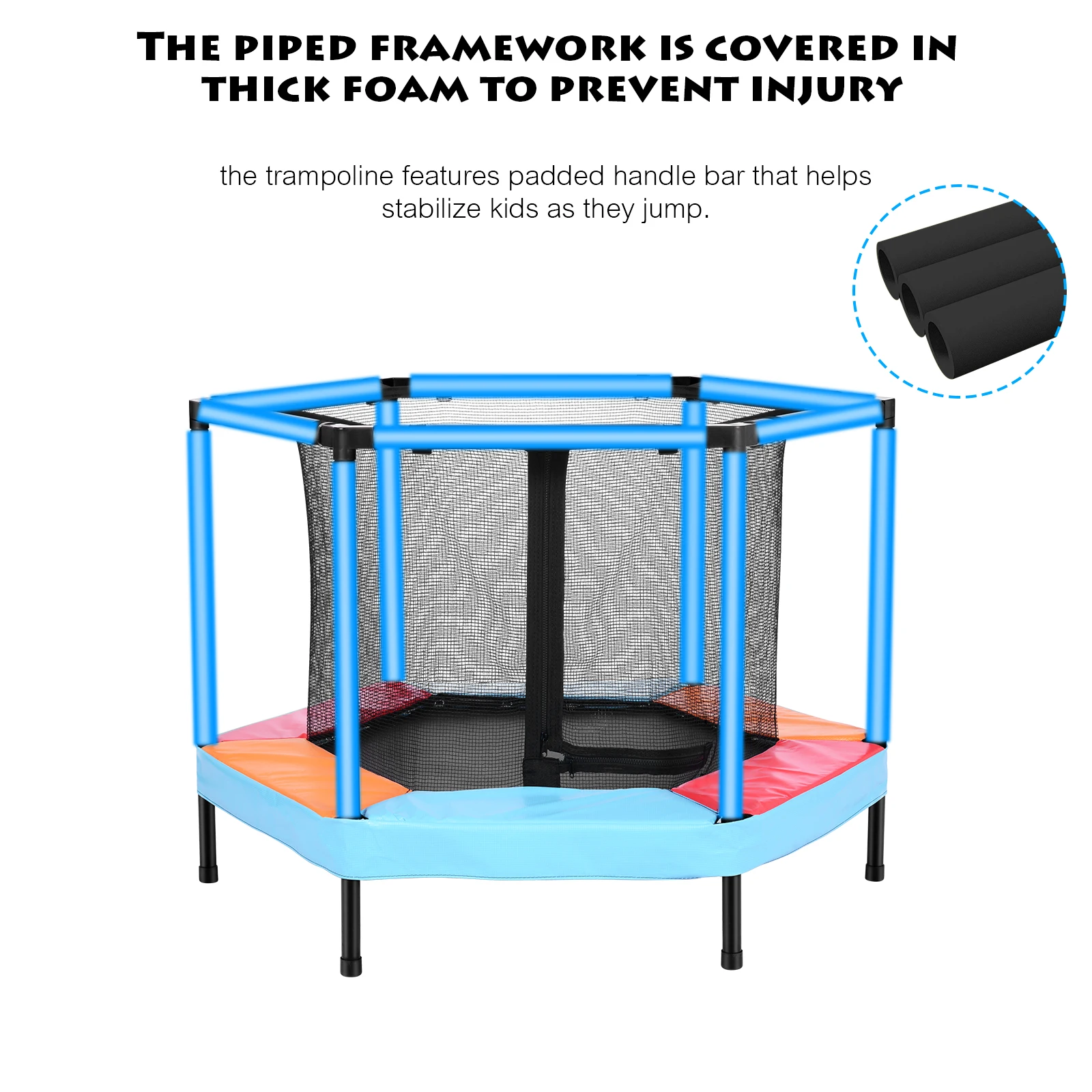 Onetwofit Factory Wholesale Manufacturers 14Ft Sales Indoor For Kids Mini Trampoline