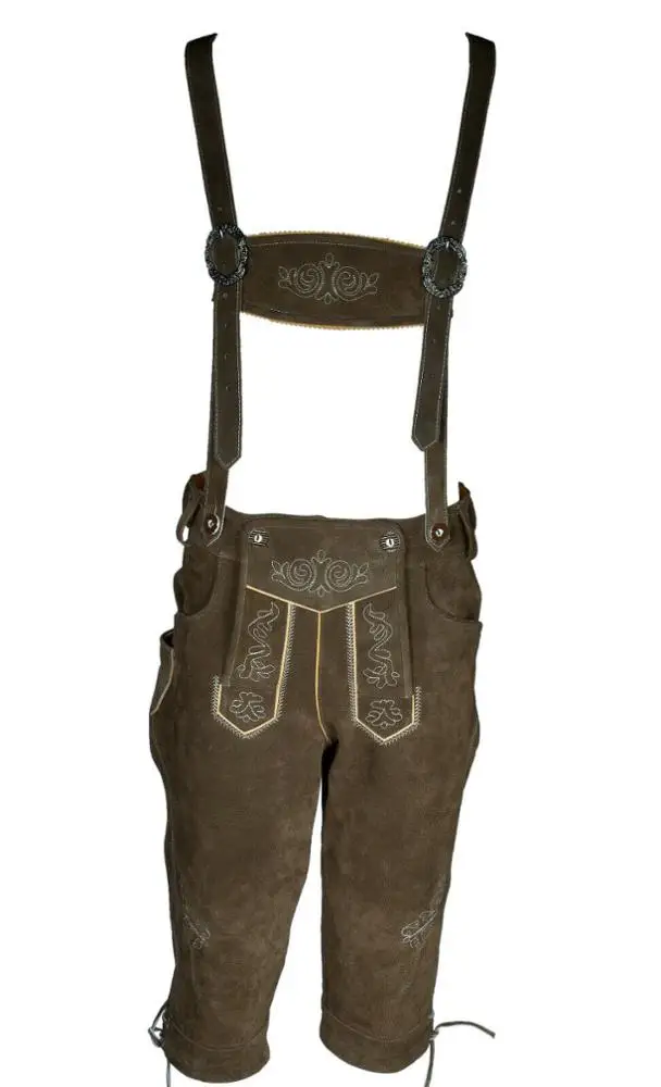 Fashion New Style lederhosen leather bavarian shorts factory custom design