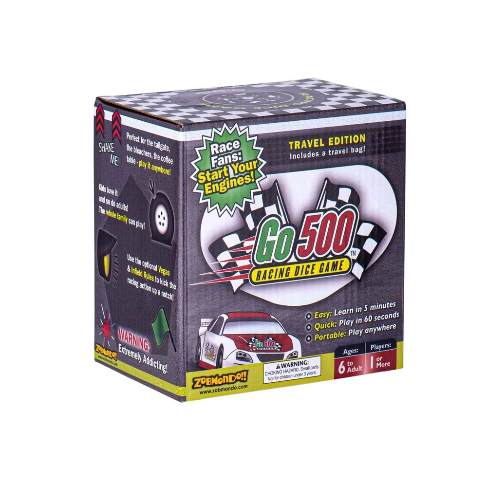 
Zobmondo Go500 Car Racing Dice Game 