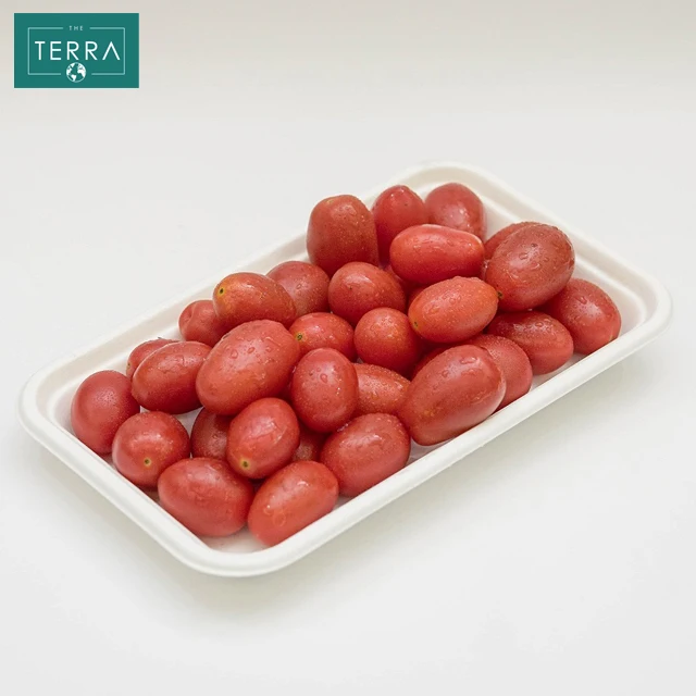 Вьетнамские белые биоразлагаемые пакетики 320*224*50 мм из целлюлозы сургарного тростника, пищевые упаковочные коробки, 9*6 раскладной корпус