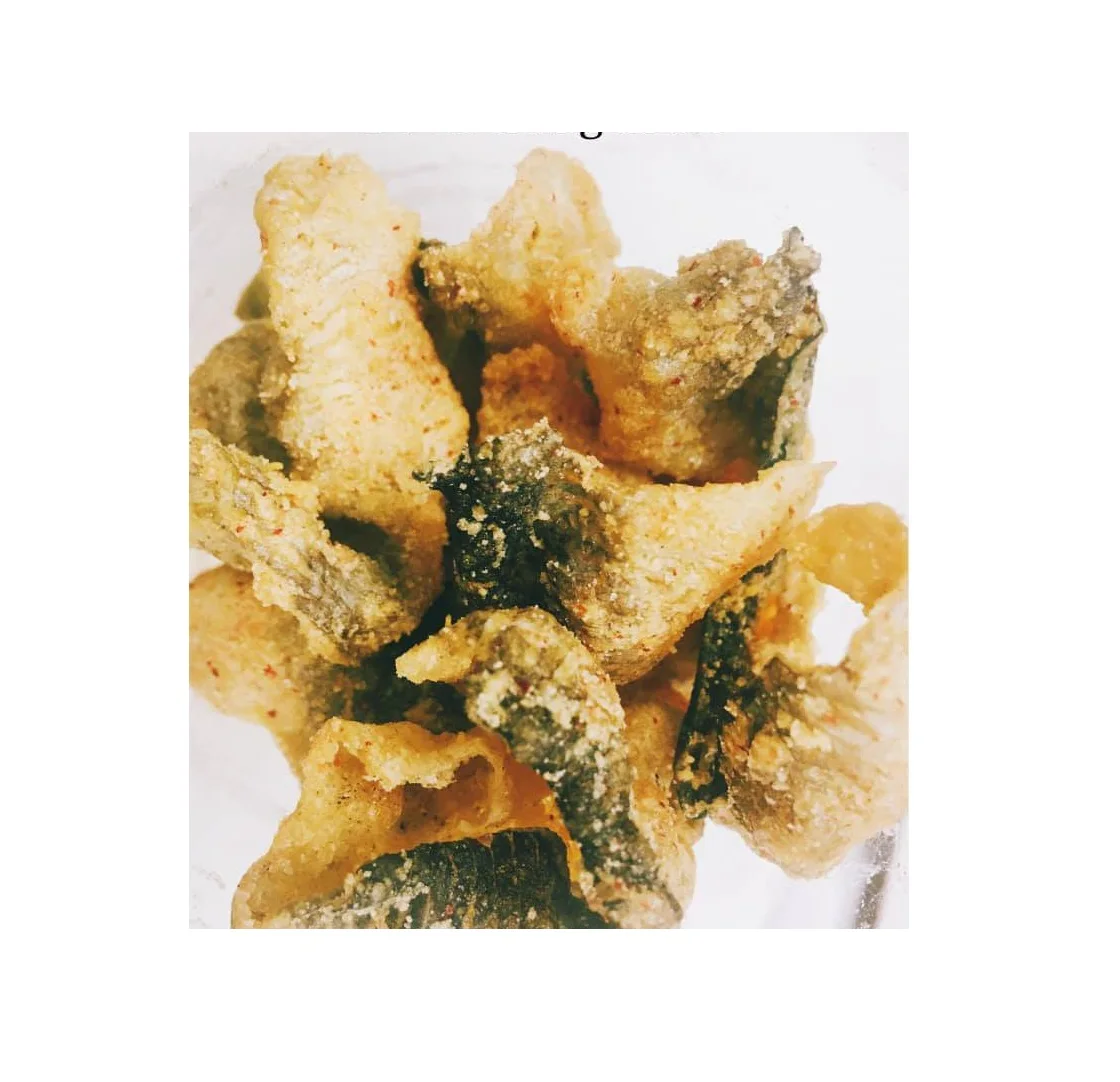 Жареная рыбья кожа закуска с соленым яйцом-мисс элаин + 84 375 431 541 (WhatsApp)