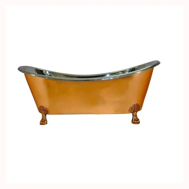 Handmade Luxury Places Antique Plated Finished Bathing Tub for Bathroom Hotel Usage Manufacture & Supplier By India