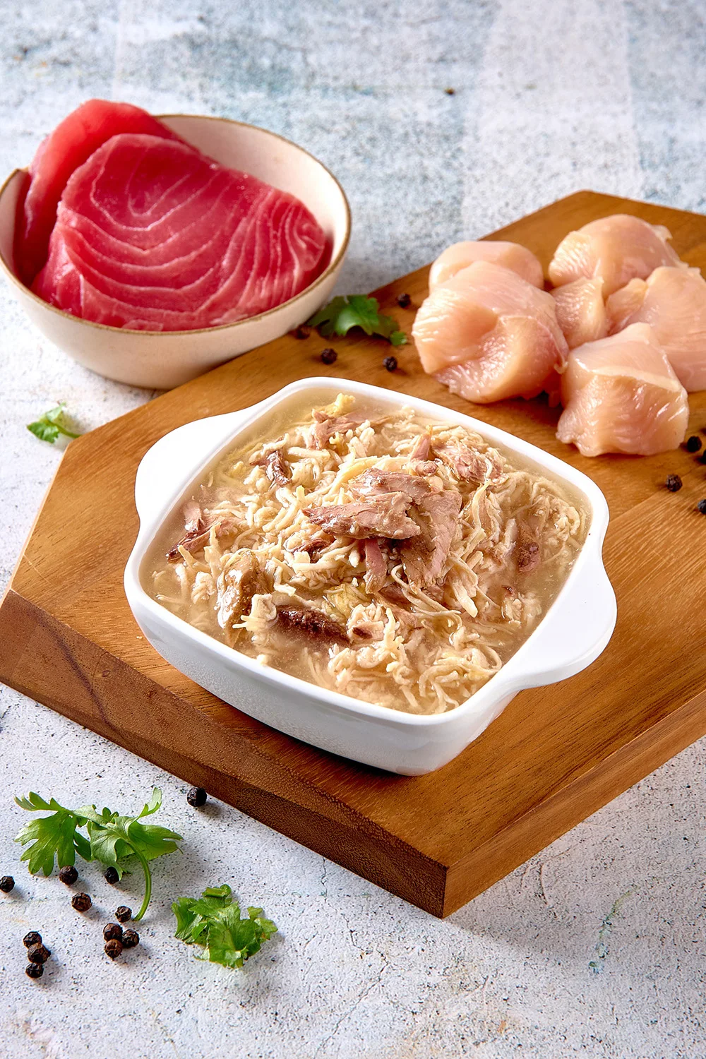 Atlas Cat Can Chicken with Tuna in Gravy - Top Grade Cat Wet Food High Quality Pet Food with Natural Ingredients