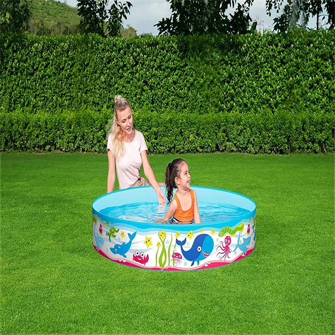Лидер продаж летний портативный пластиковый мини-бассейн с мультяшным рисунком для детей Круглый Бассейн 1 52 м x 25 см