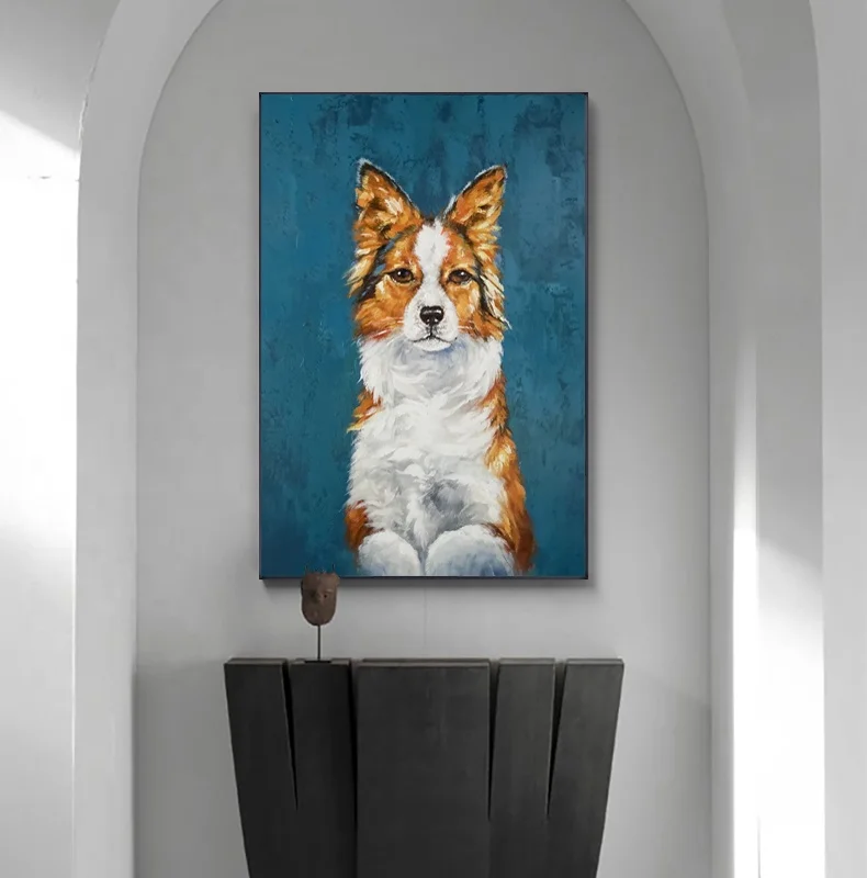 Painting Handmade Oil painting peacock on Canvas Abstract Picture Painted Modern Abstract Oil Painting Home Decor Art