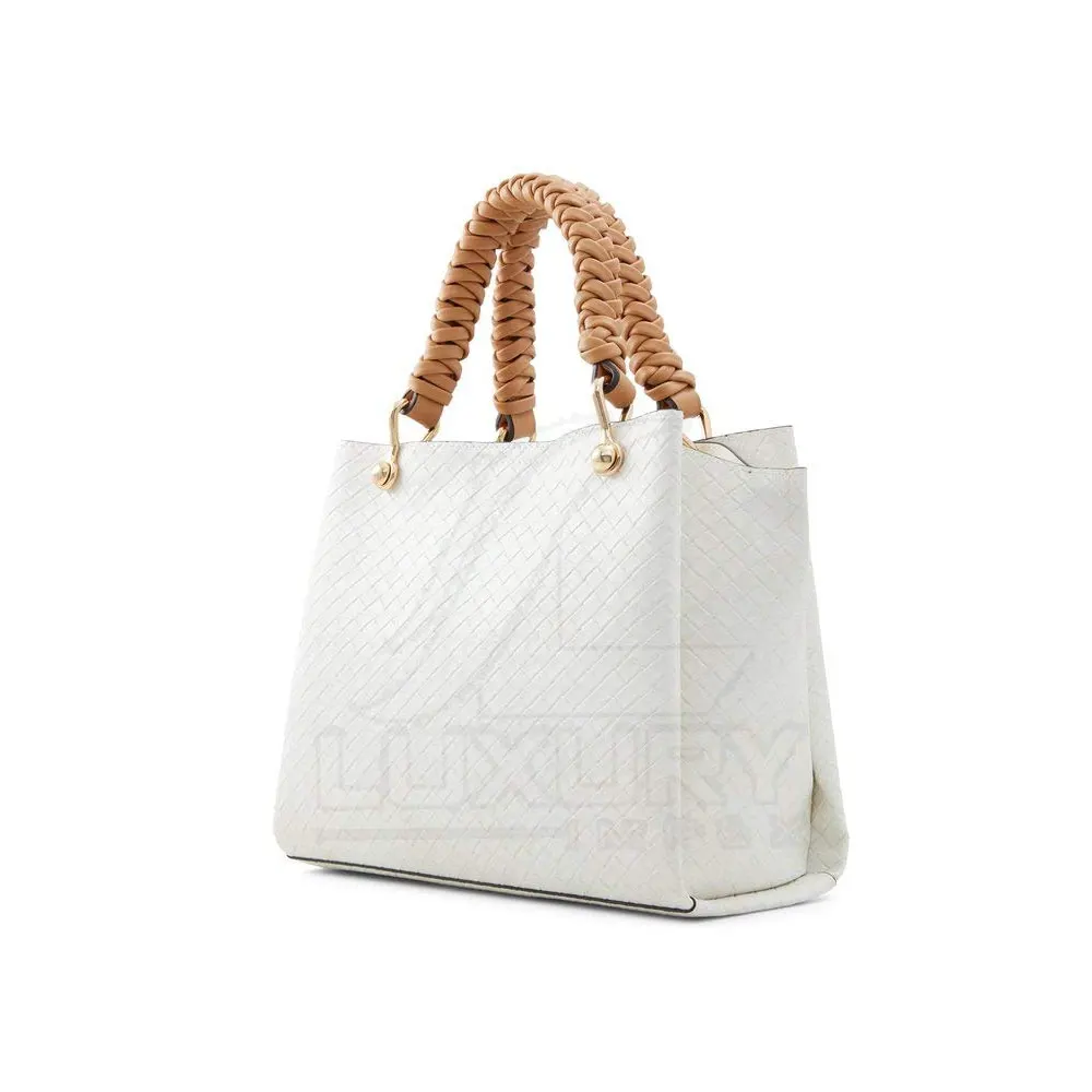 White Color Real Cow Leather Ladies Totes Bag Best Top Selling Women Lather Tote Bags