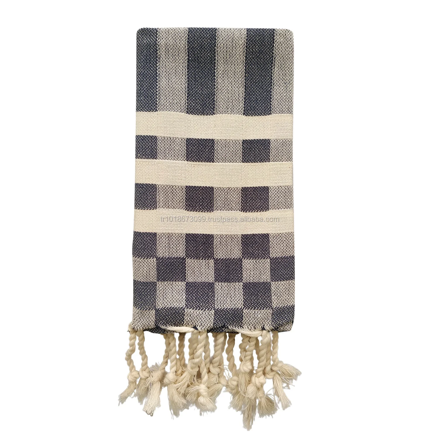 Peshkir Baklava Peshtemal Kitchen Turkish Hand Towel 45x90cm Blue Made