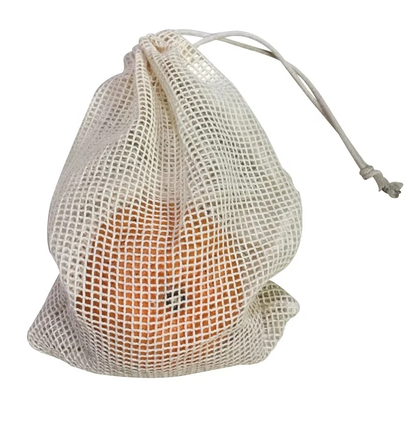 Small Drawstring Mesh Bags   Muslin Mesh Bag  Logo Print Mesh Pouch