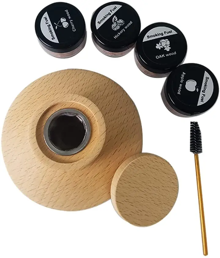 Cocktail Smoker top with Wood Chips Old Fashioned Cold Smoker for Cocktail, Whiskey, Wine, Bourbon , Cheese, Meat and More, Cock