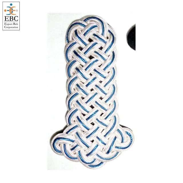 OEM Gold with Maroon Epaulette shoulder Gold Bullion Metallic Cord Epaulettes Handmade Regulations Issue Fashion Acc