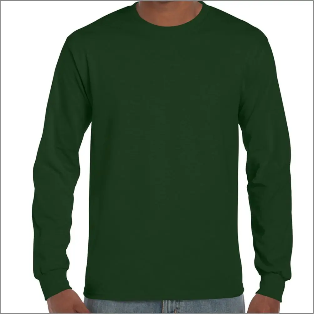 Plain  long sleeve unisex men t shirt with logo custom print men quick dry long sleeve t-shirt