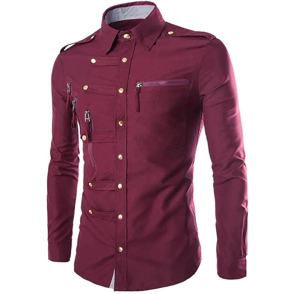 custom logo print button shirt 100% pure quality long sleeve printed casual shirts for men Hot sale products