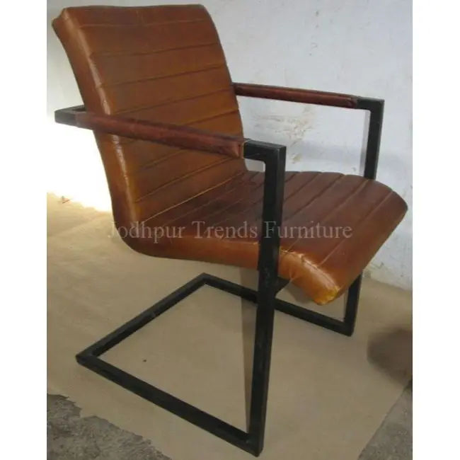 
2020 Hot selling outdoor furniture hotel furniture chairs PU rocking dining & kitchen furniture leather arm chair 