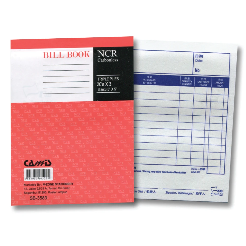 Carbonless Bill Book Bill Receipt Book Carbonless Paper Book