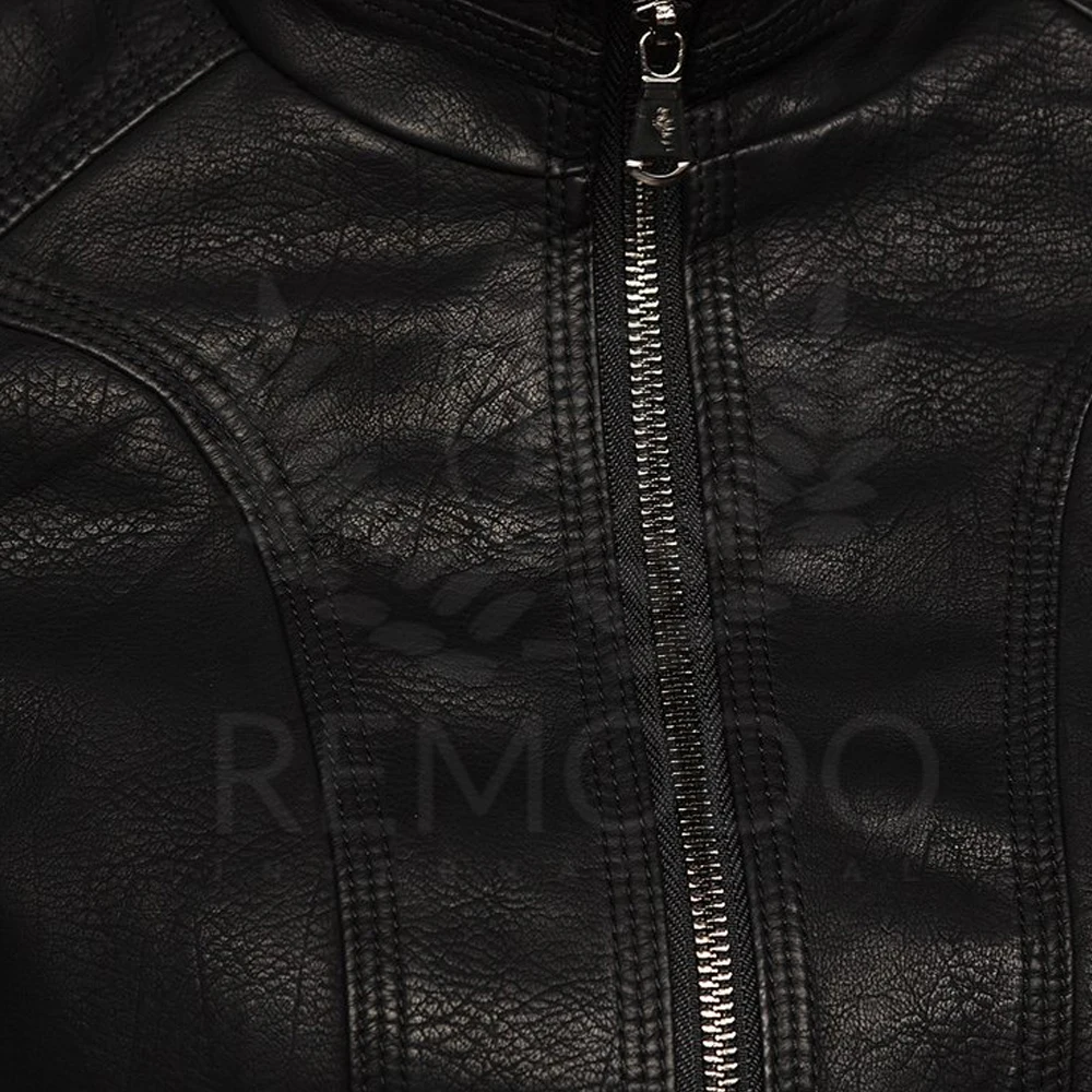 Высококачественная кожаная куртка на заказ для женщин