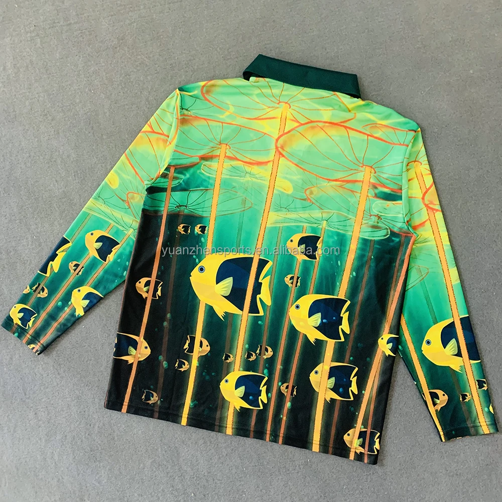 Factory price OEM breathable long sleeve UV protection fishing shirt jersey