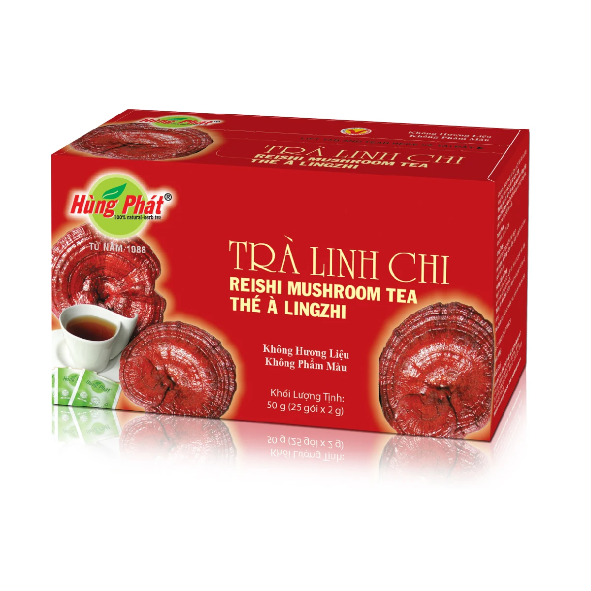 
Reishi Mushrooms Tea 100% Natural Organic Detox Body Herbal Approved HACCP 