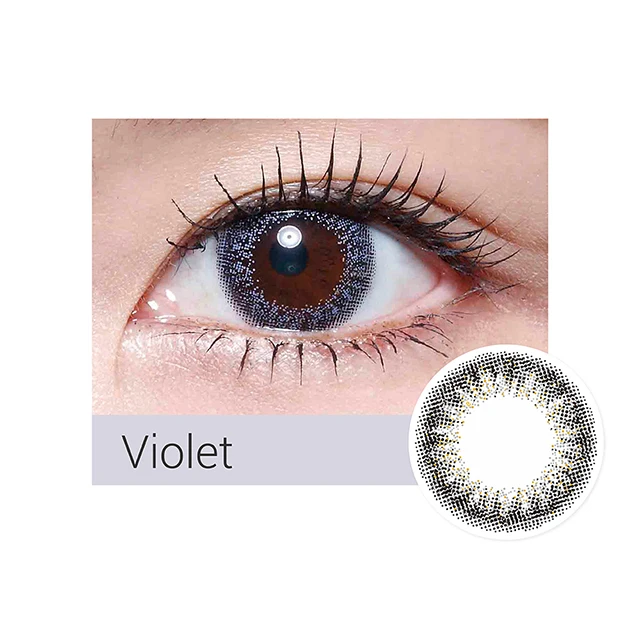 38% Daily 14.0 mm violet color contact lenses | Korean designed | HEMA | twinkle shinny | manufacturer price | OEM