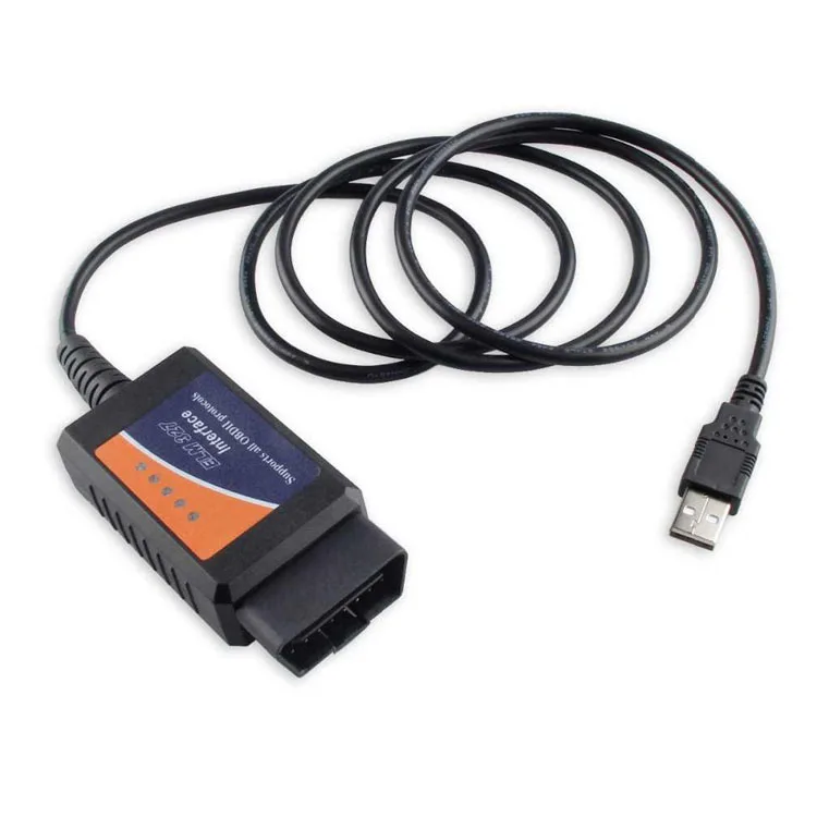 Автомобильный сканер USB ELM 327 OBD2 для ПК V1.5A A поддерживает диагностический инструмент интерфейса OBD