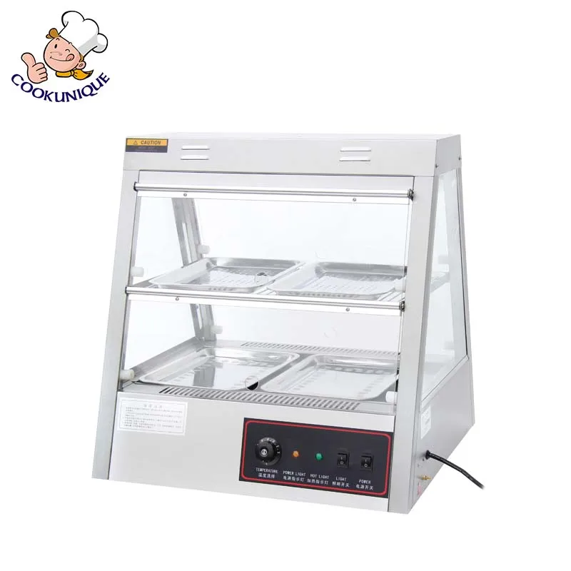 Factory Price Commercial Hot Food Warmer Food Display Showcase