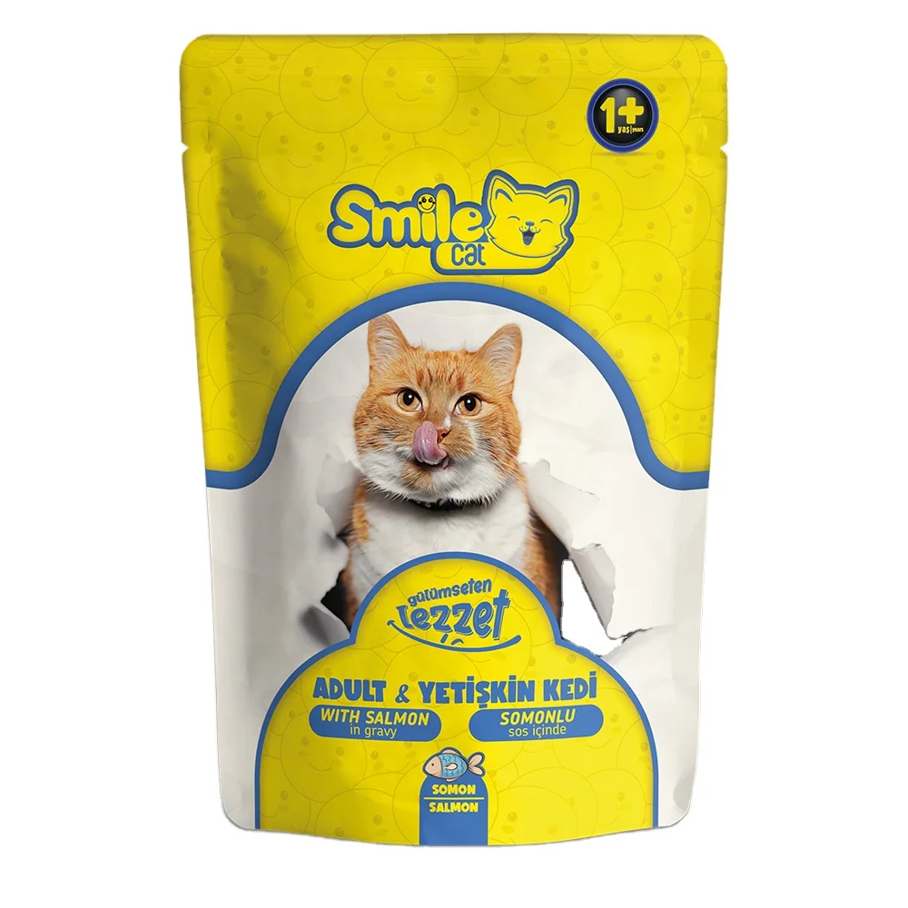ADULT CAT SINGLE POUCH 100 GR. SALMON IN GRAVY