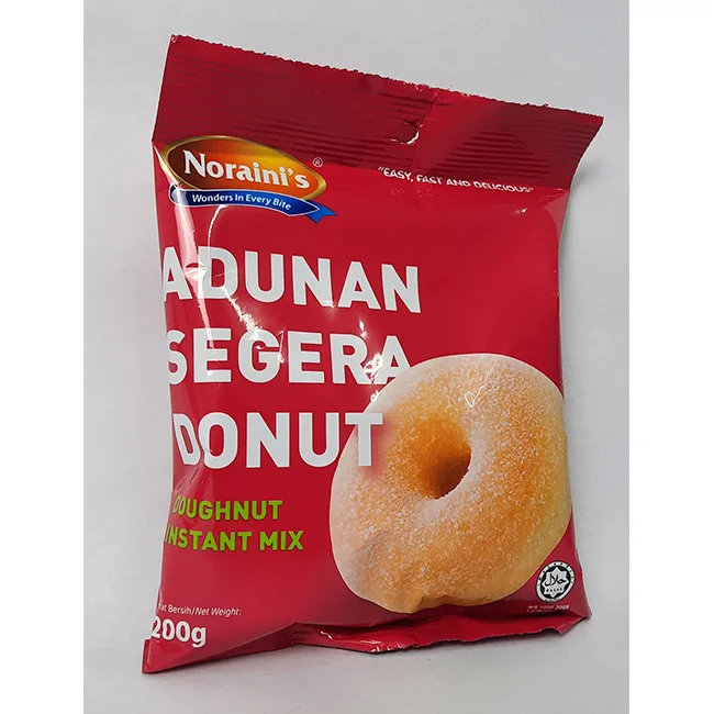 Low Price Muslim Friendly Homemade Instant Mix Premixed Doughnut Powder 200g Fast and Easy Fried Doughnut Mix Flour