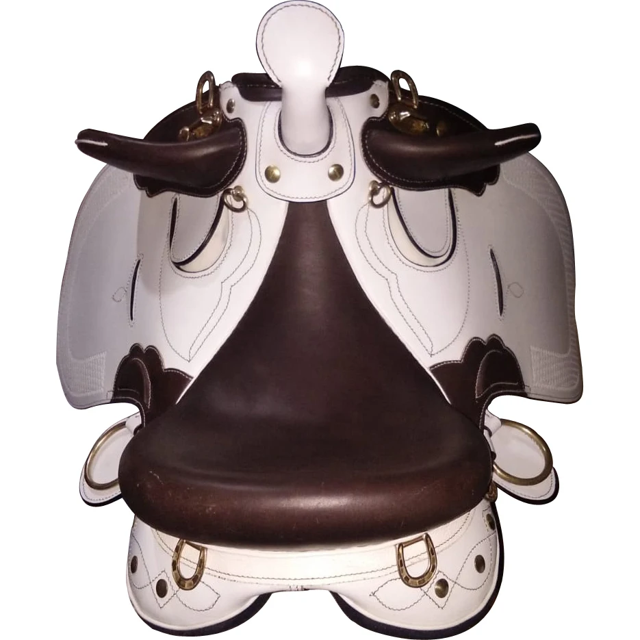 Australian Stock Saddle without Kit Horse Riding Saddle White IN;34648 14 15 16 17 18