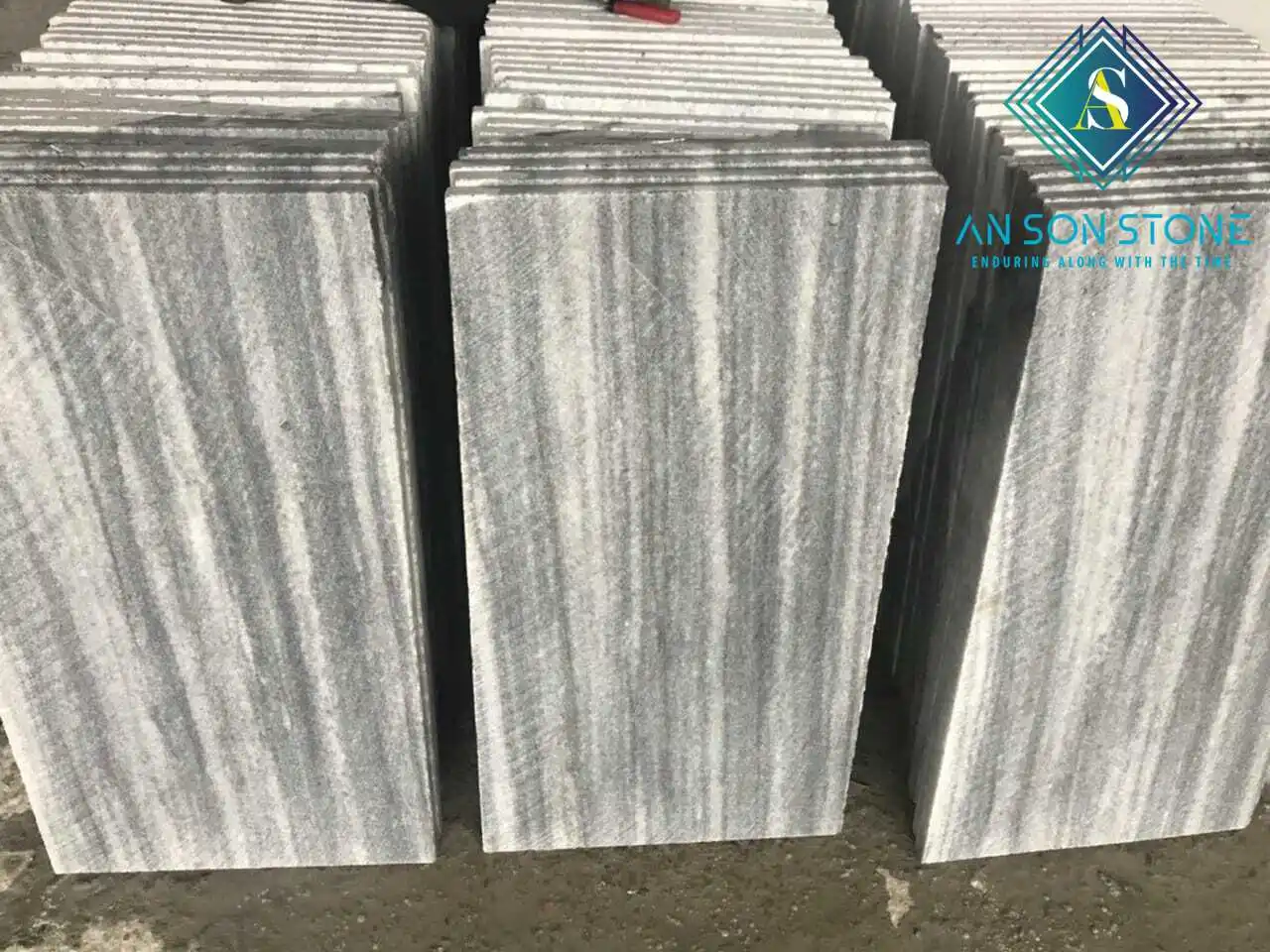 Лидер продаж уличная Нескользящая напольная плитка с изображением серых венчиков для бассейна вьетнамский натуральный камень по самой низкой цене