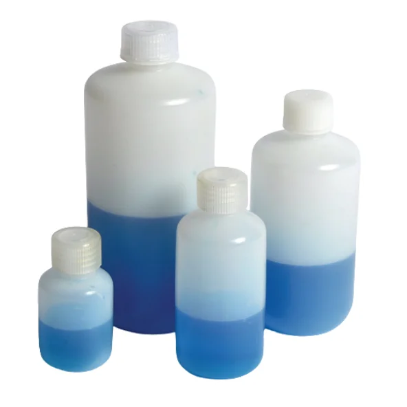 Laboratory Use HDPE Material Customized Narrow Mouth Reagent Bottle / Laboratory Bottle