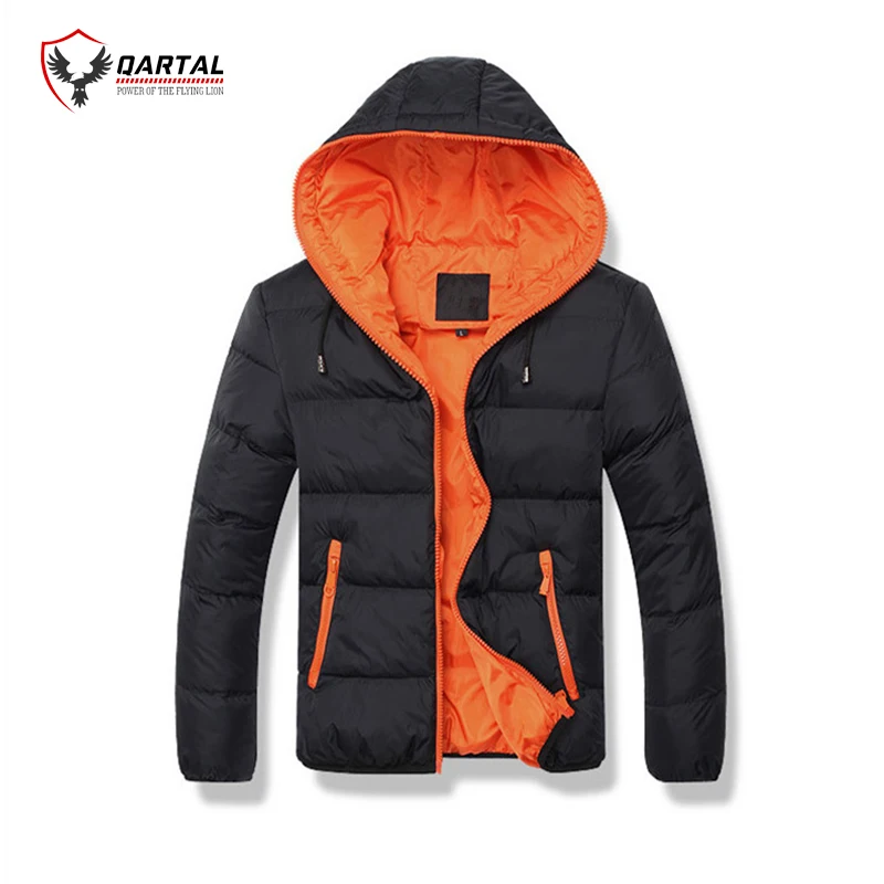 Winter Clothing Padding Outwear Men Quilted Coat Warm Puffer Black Overcoat Down Jacket For Men