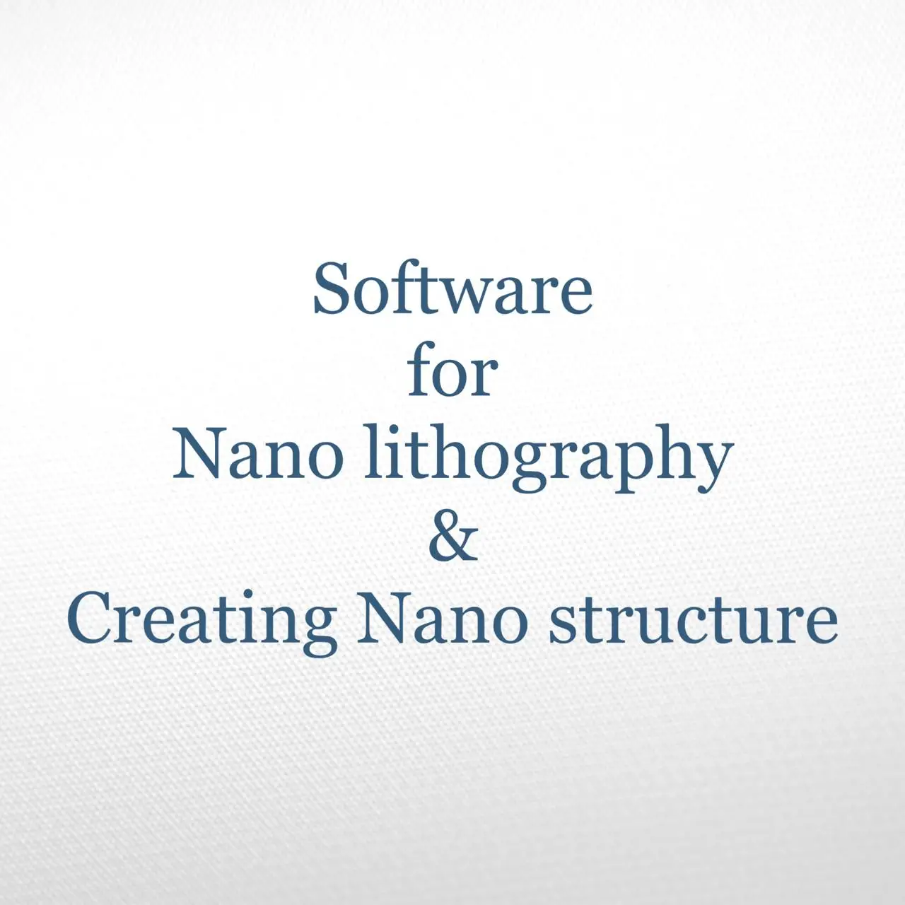 
Software for lithography 