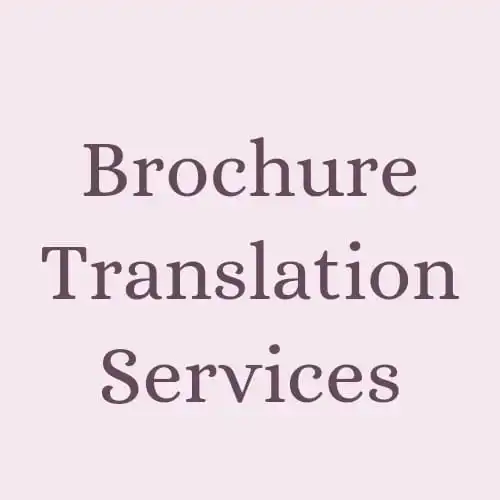 Brochure Translation Services translation service of German English French AT BEST WHOLESALE PRICE MANUFACTURES IN INDIA