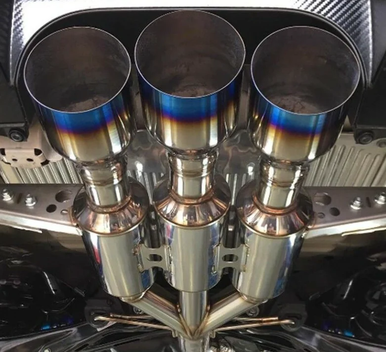 Оптовая продажа INVIDIA R400 GEMINI тройной сгоревший наконечник CATBACK выхлопная HONDA-CIVIC Тип R FK8 17