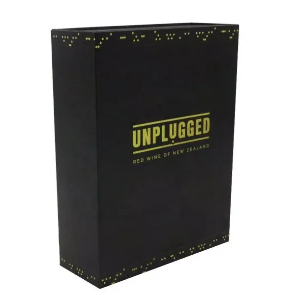 Black Wine Box Manufacturer Custom Packaging Hard Cardboard Luxury Candle Box Unique Oral Gold Foil Logo For Gift Packaging
