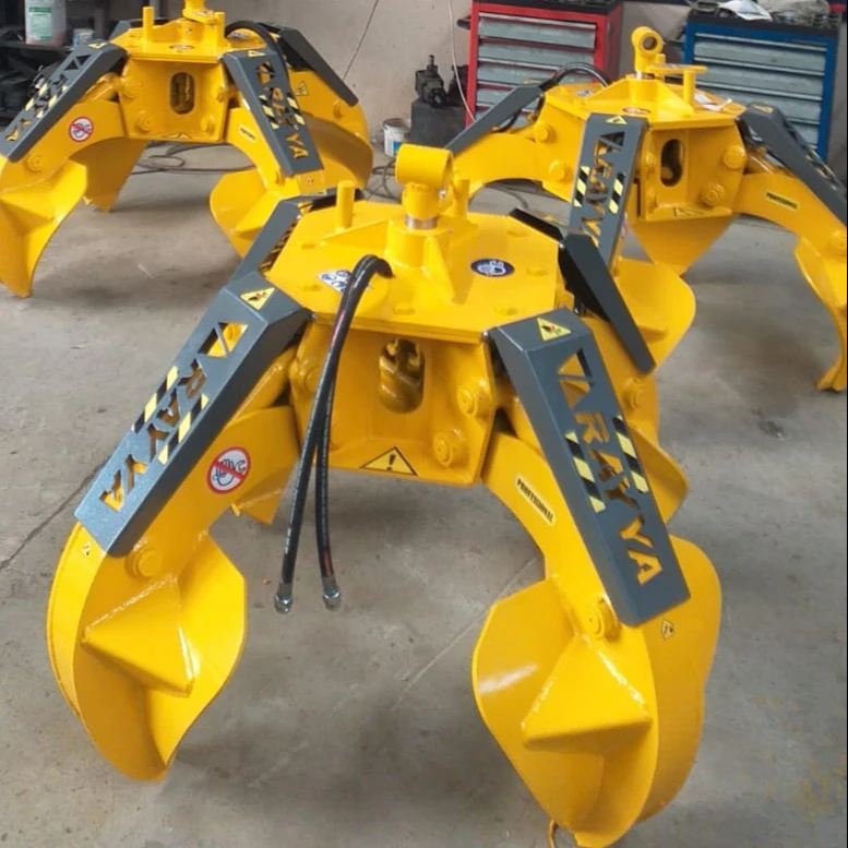 New Construction Farm Applicable Scrap Grapple Polyp with Load Attachment Featuring Core Motor Gear Engine & Pump Components