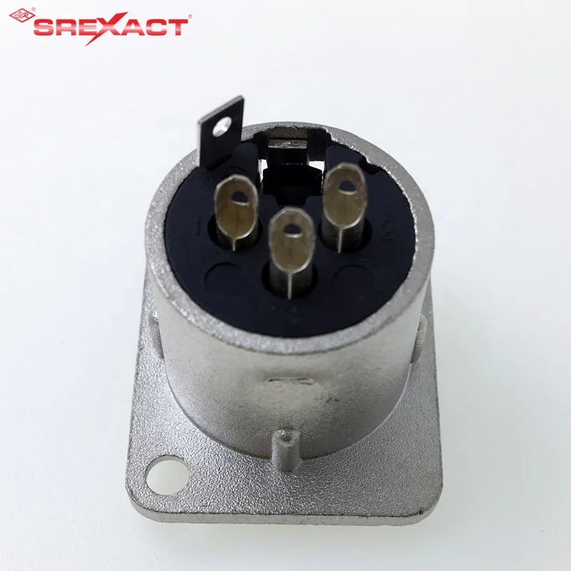 professional audio 3pin female chassis connector xlr panel