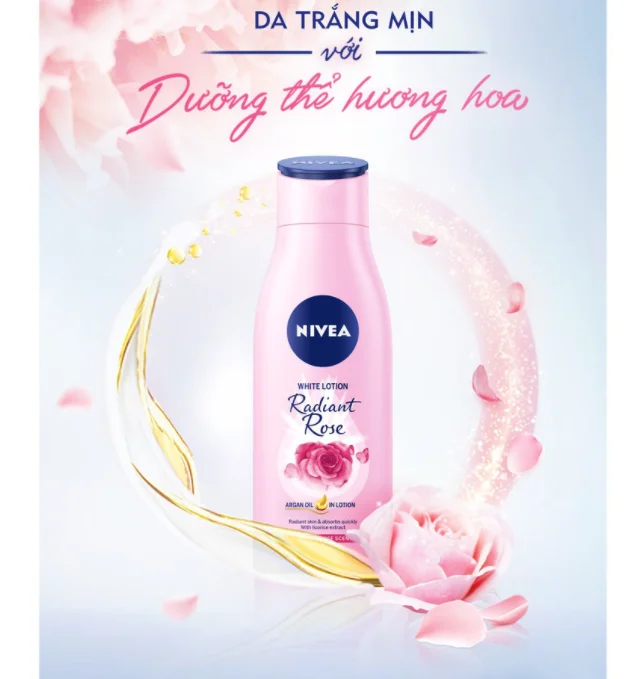 Hot Sale White Lotion Radiant Rose Nivea 200ml x 24 Bottles