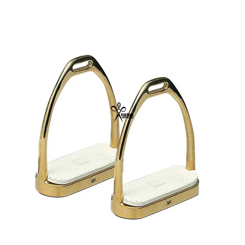 2022 Stirrup Metallic Gold Color Stirrups Horse Riding Stirrup For Sale Online