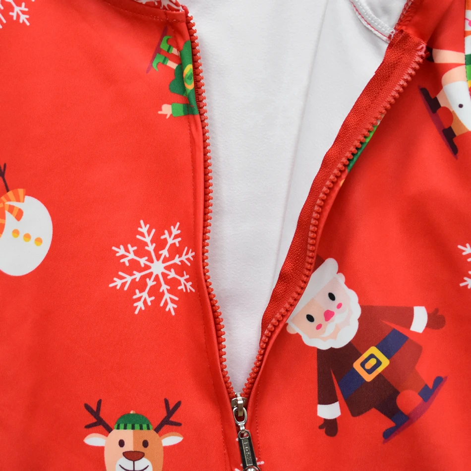 Рождественское пальто, детская одежда на осень и зиму, Рождественский кардиган на молнии с капюшоном, пальто