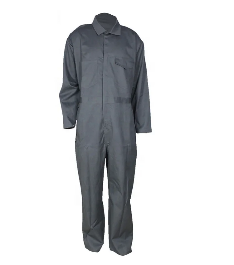 OEM Workwear 100 % Cotton Disposable  Fireman Full  Sleeve Field Wear Coveralls Boiler Suits Overall Working Uniform
