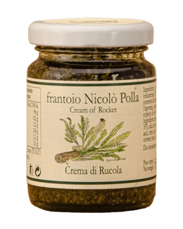 Italian superior quality Rucola Pesto Sauce in extra virgin olive oil 85g by Nicolo Polla since 1875 ideal on pasta and on bread