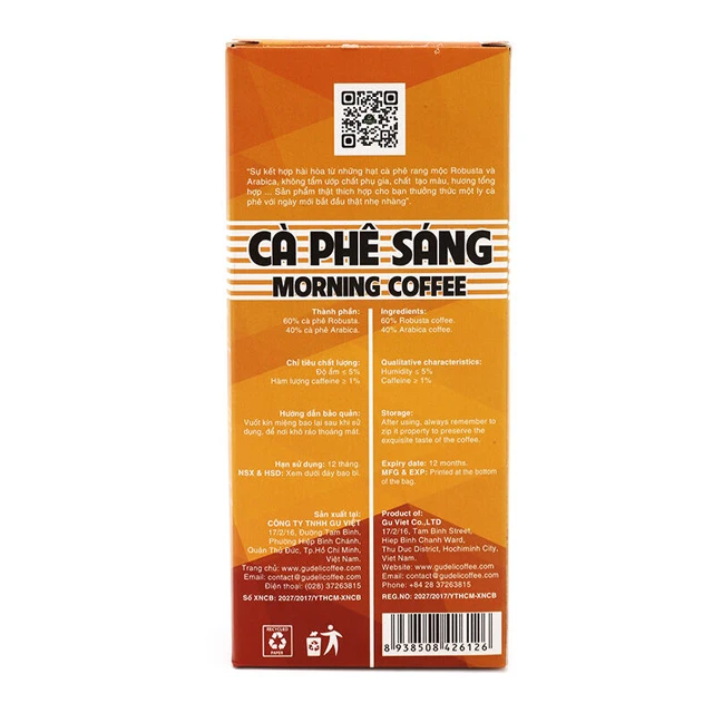 
Ground coffee mix Morning coffee blend Viet Nam coffee filter mix 