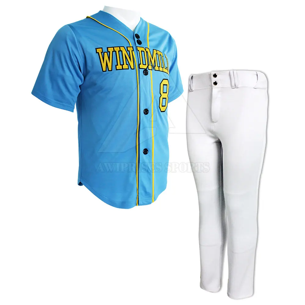 2022 Men baseball uniform Top quality custom sublimation baseball jersey fast Baseball Uniform