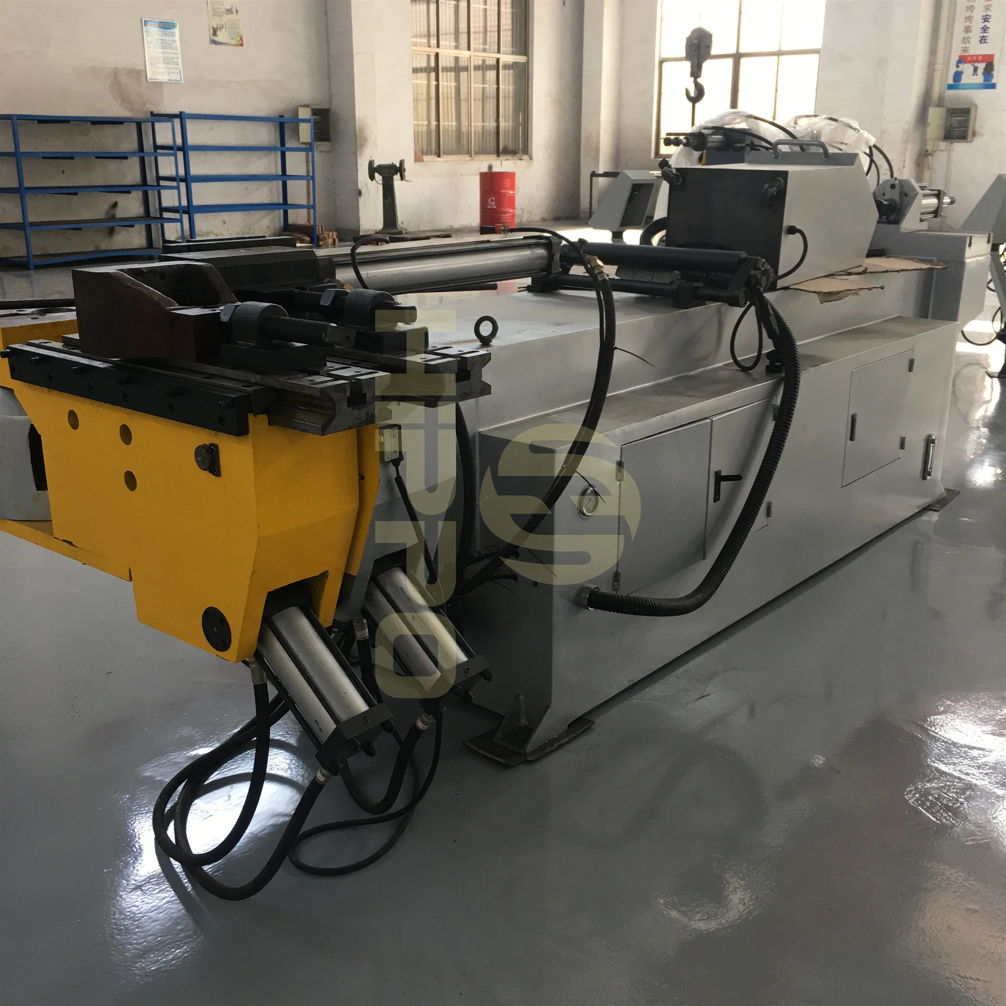 
China Semi-Automatic 3-Axis aluminum steel Pipe Bending Machine 