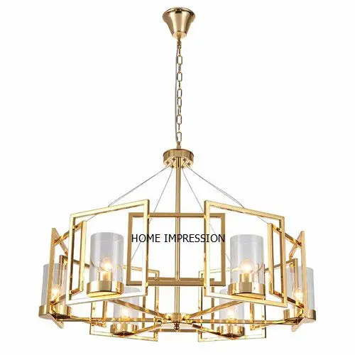 Роскошные декоративные подвесные кольца для люстры с металлической цепочкой